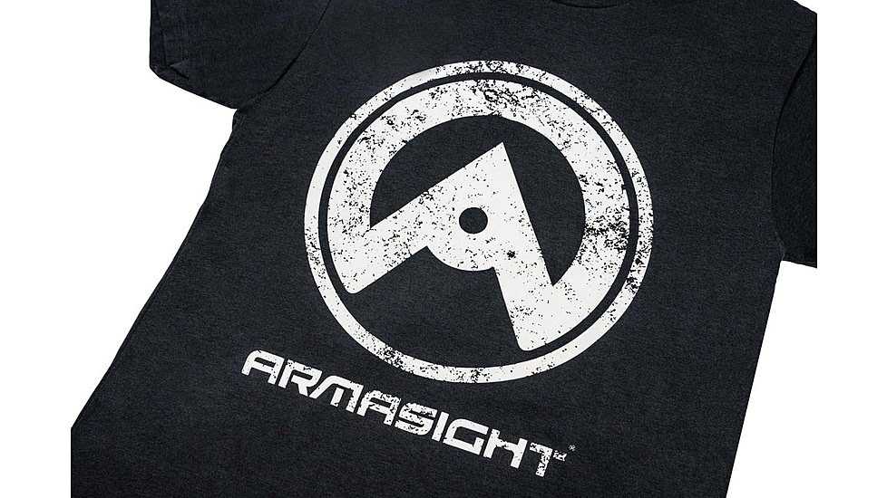 Armasight Vintage Logo T-Shirt, Graphite Black, Large, AATSVINLXX