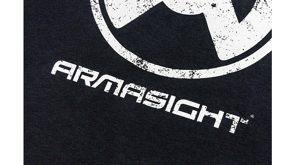 Armasight Vintage Logo T-Shirt, Graphite Black, Large, AATSVINLXX