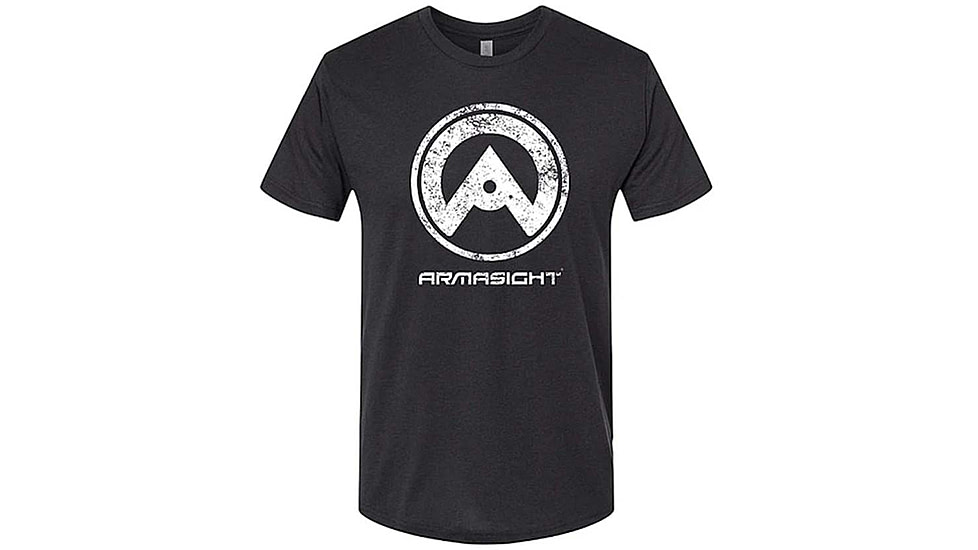 Armasight Vintage Logo T-Shirt, Graphite Black, Large, AATSVINLXX