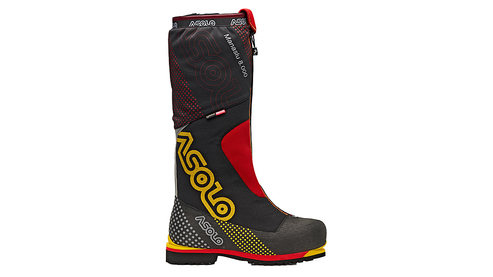 Asolo Manaslu 8000 GV Mountaineering Boots - Unisex, Black/Red, 11.5, A01046-392-115