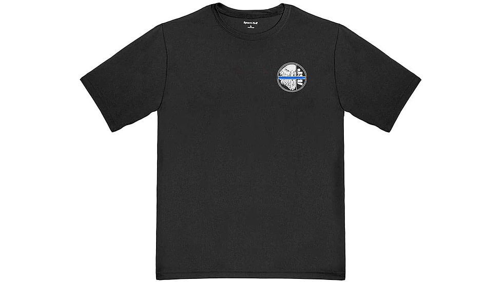 ASP Blue Line T-shirt, Sport Tek, Small, Black, 09606