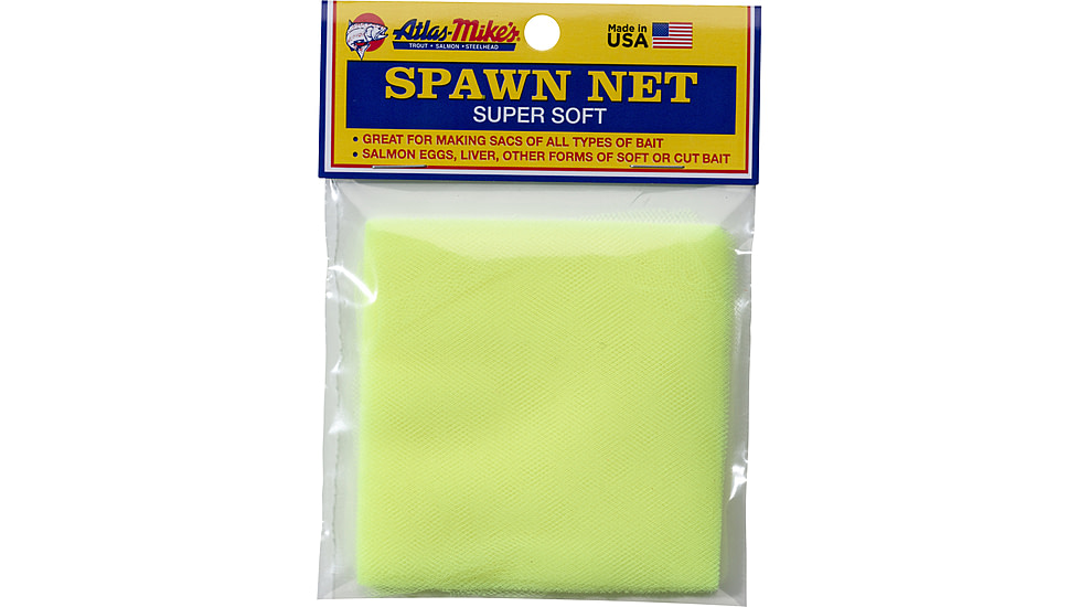 Atlas-Mikes Spawn Net, Squares Chartreuse, 3 X 3, 50 Sqs/ Packg., 55037