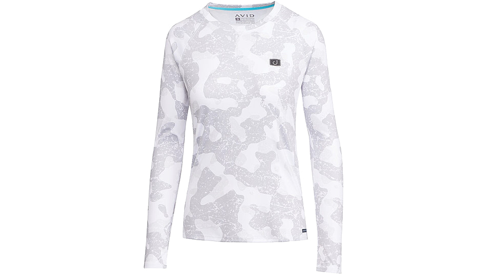 AVID Sportswear Beachwood Avidry Long Sleeve Shirt - Womens, Shelter White, Small/Medium, WK12404SHWSM