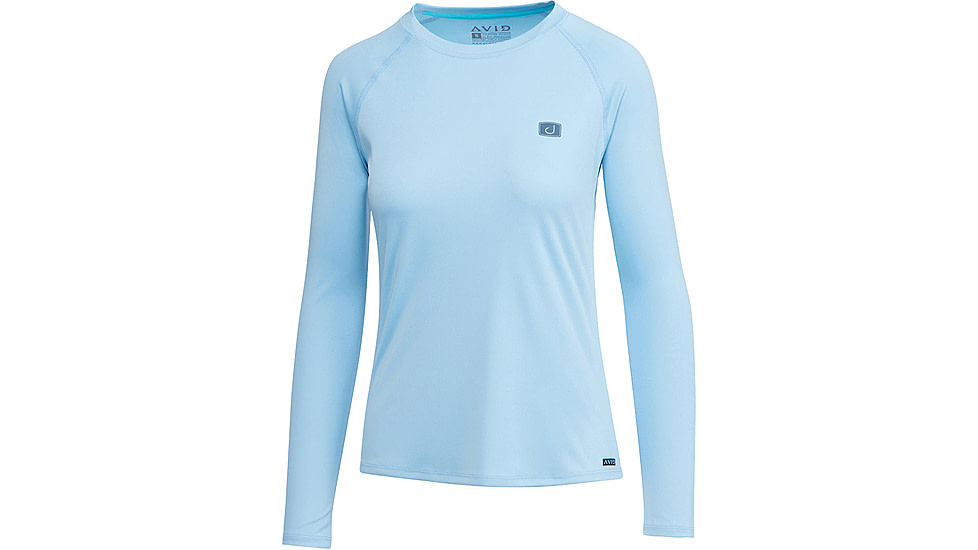 AVID Sportswear Core Avidry Long Sleeve Shirt - Womens, Sky, Large, WK12400SKYLG