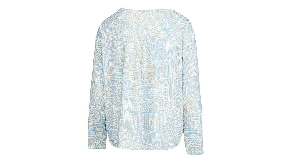 AVID Sportswear Haven Pacifico Henley Shirt - Womens, Clearwater Sky, Medium, WK12405CWSMD
