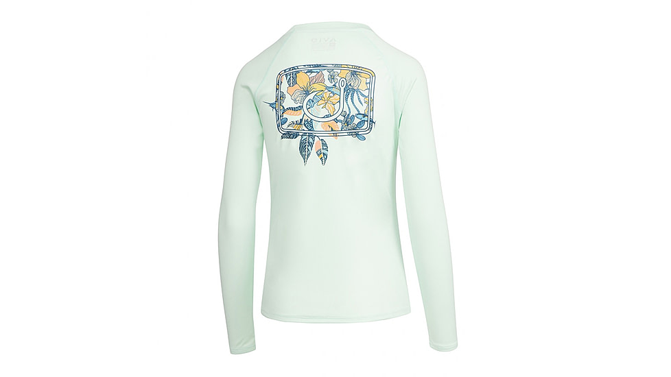 AVID Sportswear Islamorada Avidry Long Sleeve Shirt - Womens, Seafoam, Extra Small, WK12402SFMXS