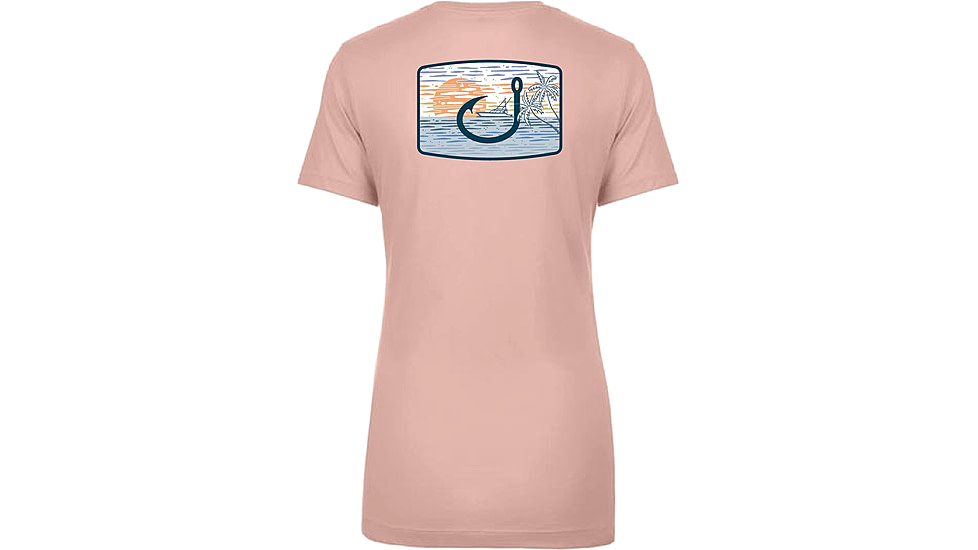AVID Sportswear Paradise Icon T-Shirt - Womens, Desert Pink, Small/Medium, WT12303DPKSM