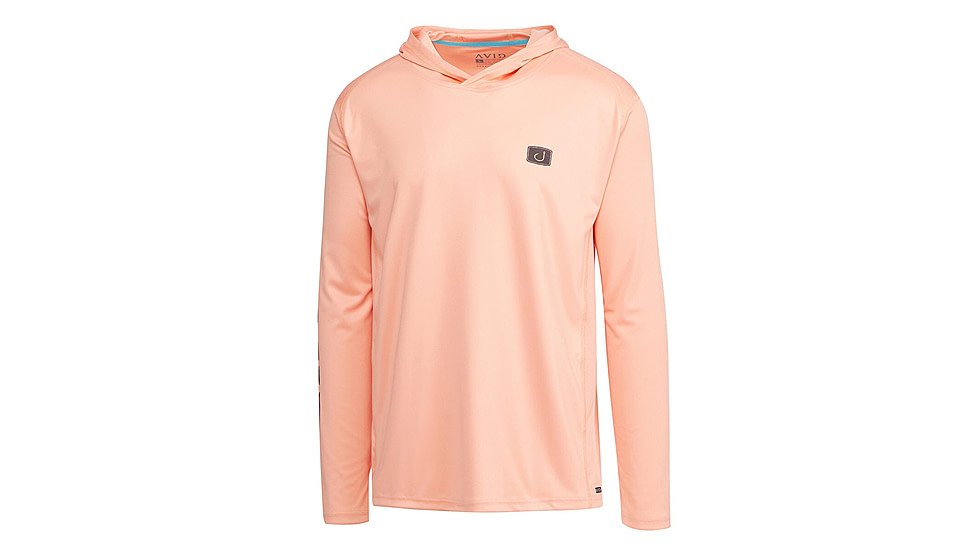 AVID Sportswear Treasure Kinetic Avidry Hoodie - Mens, Dark Coral, Small/Medium, MK12406DCOSM