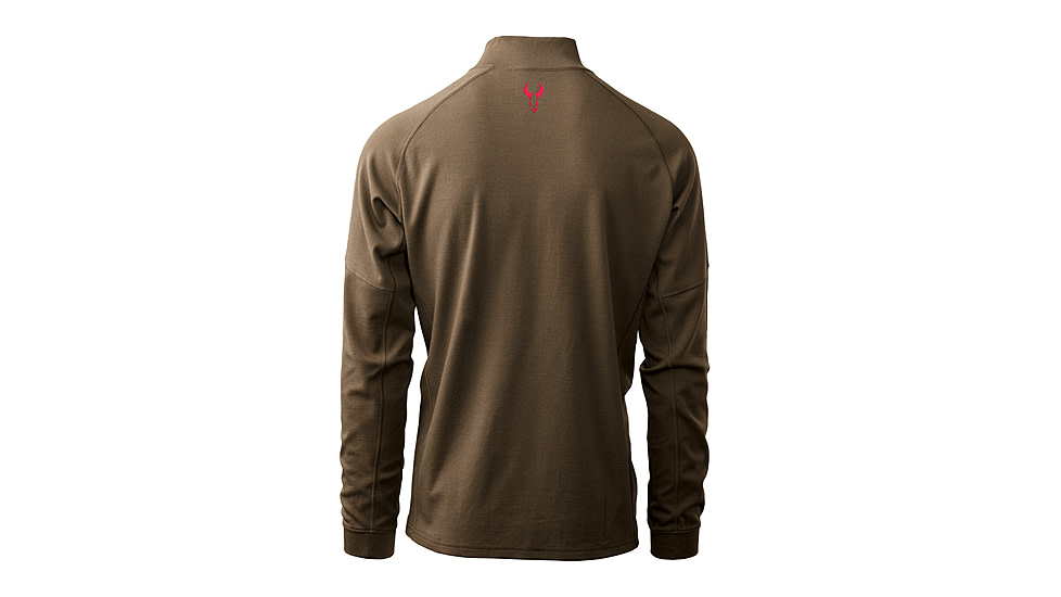 Badlands Pecora HW Merino 1/4 Zip Top - Mens, Mud, Small, 21-43099