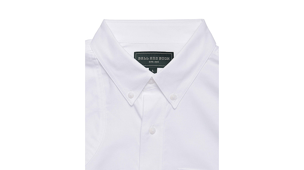 Ball and Buck Sportsmans Shirt - Mens, White Oxford, Medium, 221100301-M