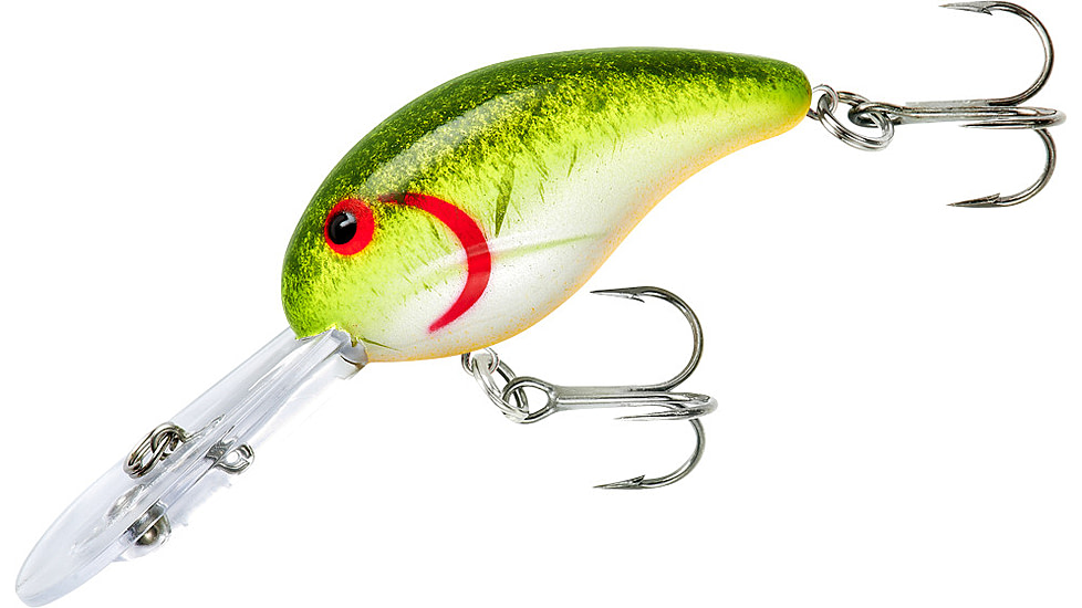 Bandit 300 Series Crankbait, 2in, 1/4oz, Avocado Splatter, BDT3B06-SPEC