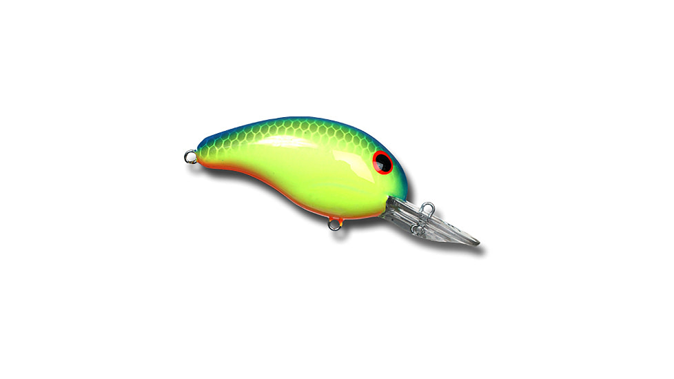 Bandit 300 Series Crankbait, 2in, 1/4oz, Chartreuse Blue Back, BDT336