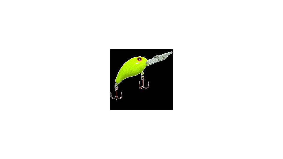 Bandit 300 Series Crankbait, 2in, 1/4oz, Chartreuse Sparkle (Crappie), BDT3D47