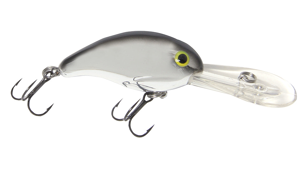Bandit 300 Series Crankbait, 2in, 1/4oz, Chrome/Black Back, BDT331