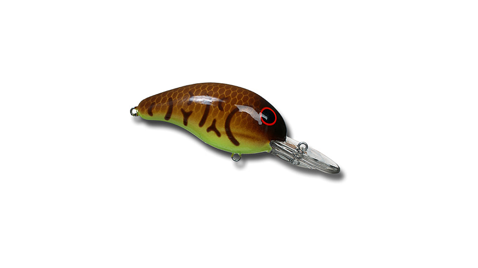 Bandit 300 Series Crankbait, 2in, 1/4oz, Crawfish Chartreuse Belly, BDT341