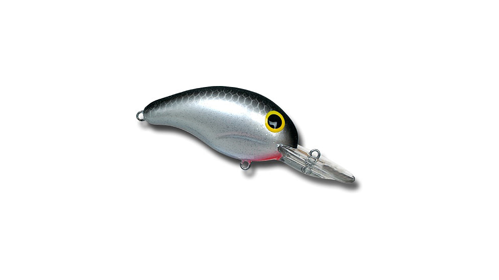 Bandit 300 Series Crankbait, 2in, 1/4oz, Silver Minnow Sparkle, BDT376
