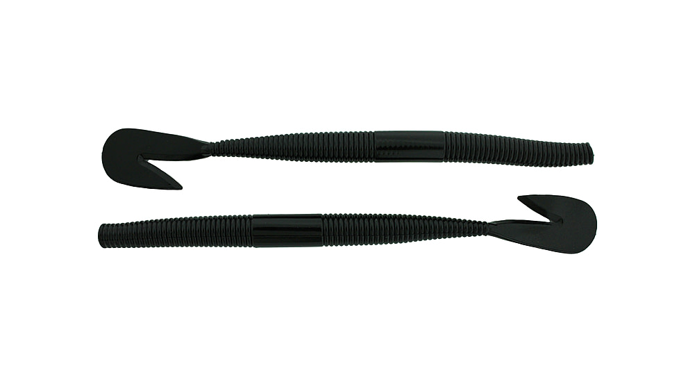 Bass Assassin RSB Worm, 8, 7.25in, Black, RSB53100