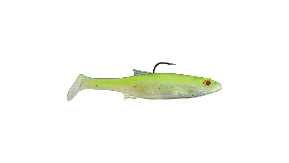 Bass Mafia Daingerous Swimbait Loaded, Shallow, Chartreuse Blue, 6, BMDLS-6SH-CHB