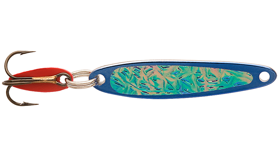 Swedish Pimple Jigging Lure, 1/10 oz, 1 in, Blue Ice, 2BLUEICE