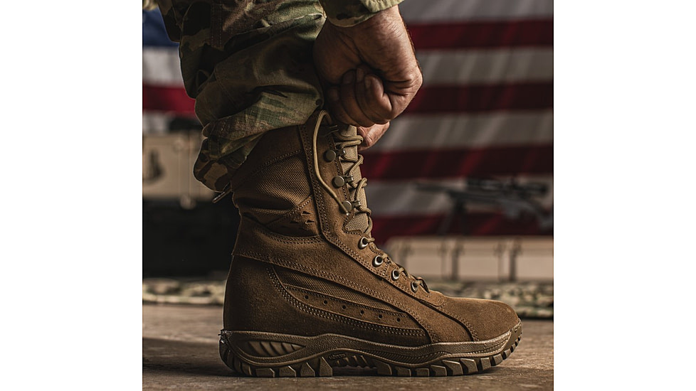 Belleville 8in Flyweight Hot Weather Flight/Combat Boots - Mens, Coyote, 8.5 US/Wide, FX2 085W