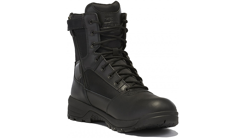Belleville 8in Spear Point Hot Weather Lightweight Side-Zip Tactical Boots - Mens, Black, 3 US/Regular, BV918Z 030R