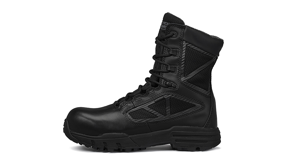 Belleville 8in Waterproof Side Zip Comp Toe Boot - Mens, Black, 3.5, Wide, TR998ZWPCT 035W