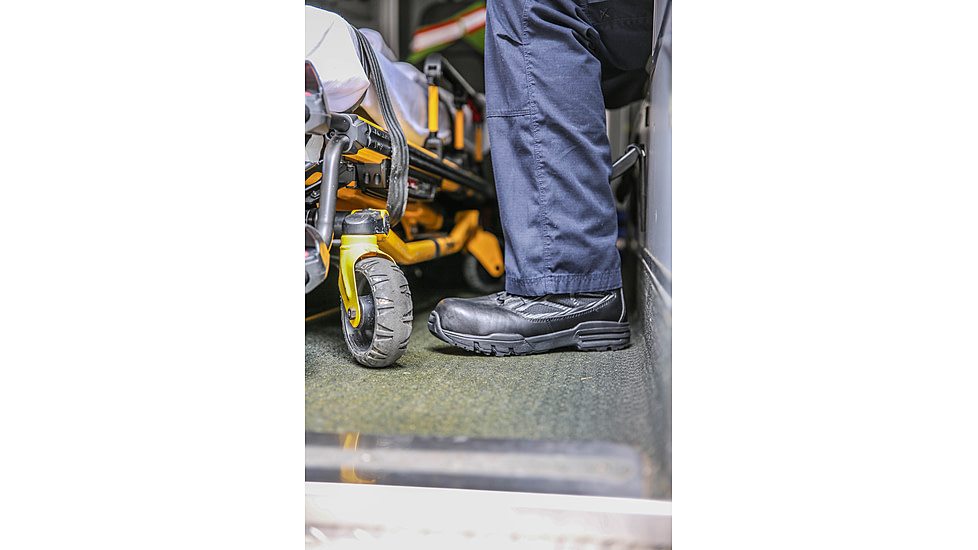 Belleville 8in Waterproof Side Zip Comp Toe Boot - Mens, Black, 3.5, Wide, TR998ZWPCT 035W