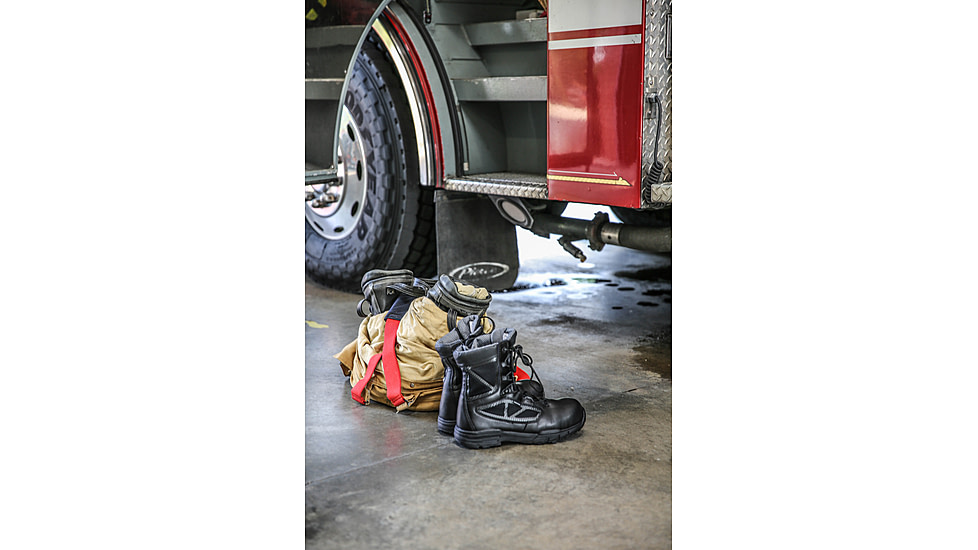 Belleville 8in Waterproof Side Zip Comp Toe Boot - Mens, Black, 3.5, Wide, TR998ZWPCT 035W