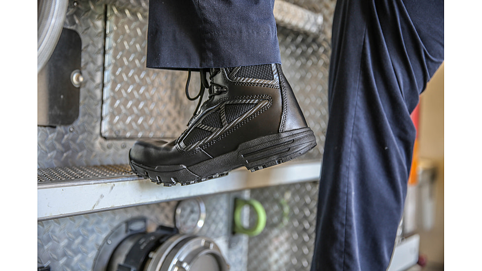 Belleville 8in Waterproof Side Zip Comp Toe Boot - Mens, Black, 3.5, Wide, TR998ZWPCT 035W