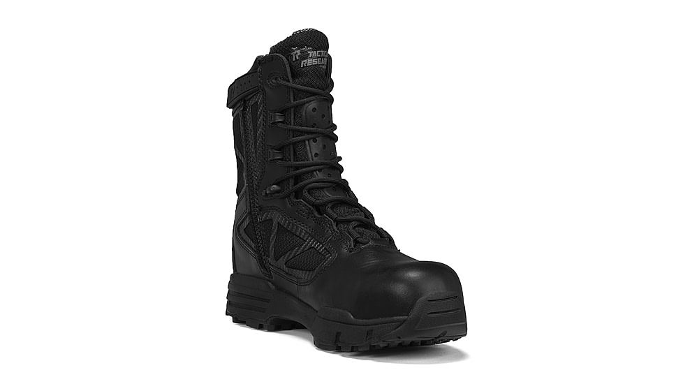 Belleville 8in Waterproof Side Zip Comp Toe Boot - Mens, Black, 3.5, Wide, TR998ZWPCT 035W