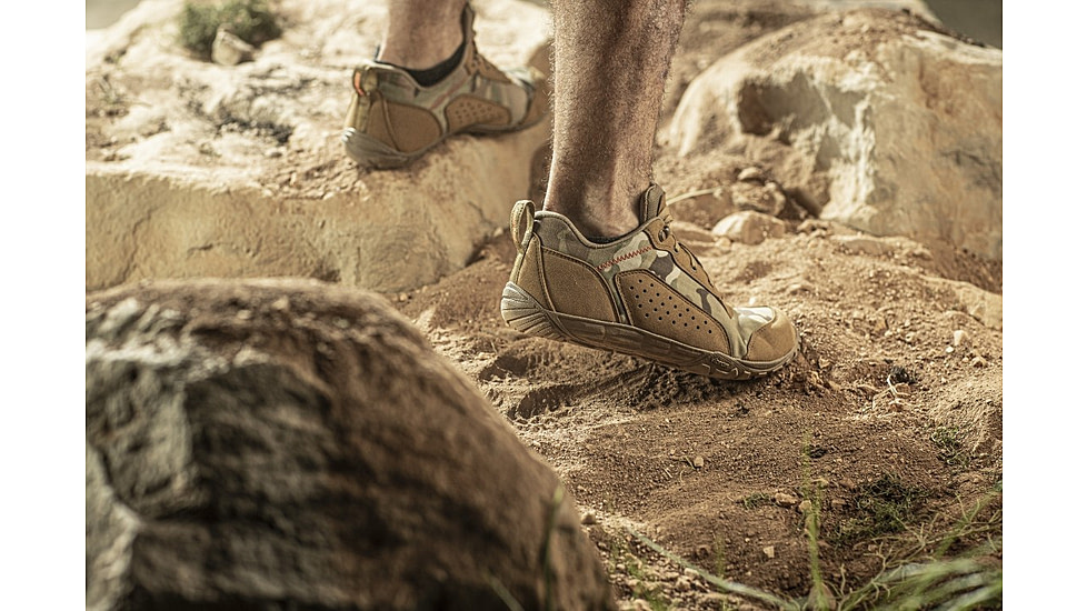 Belleville Low-Cut Mini-Mil Barefoot Activity Shoes - Mens, Coyote Multicam Arid, 7.5 US/Wide, MM004 075W