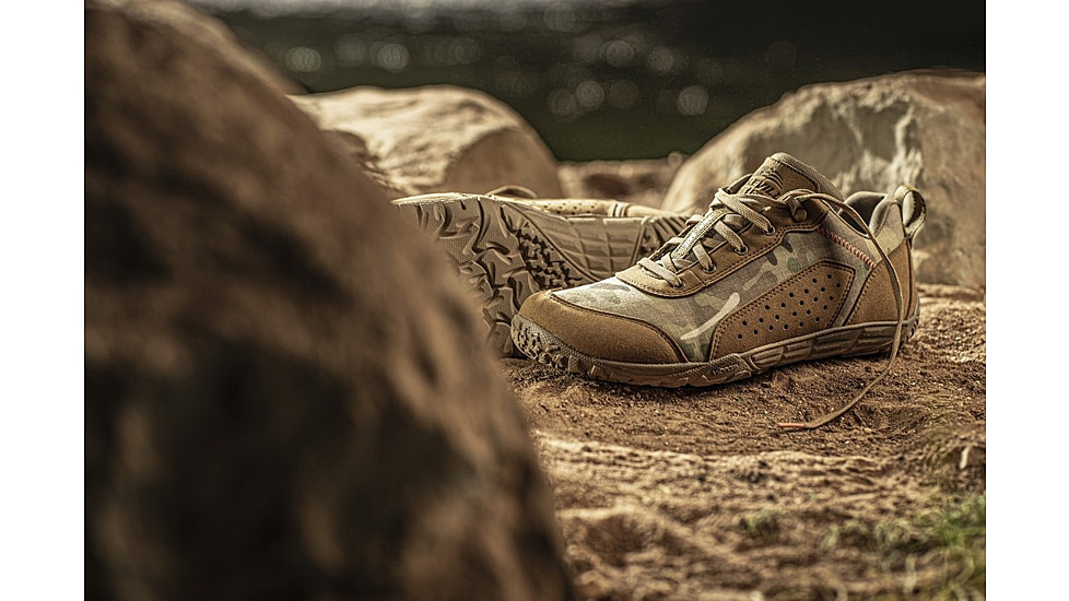 Belleville Low-Cut Mini-Mil Barefoot Activity Shoes - Mens, Coyote Multicam Arid, 7.5 US/Wide, MM004 075W