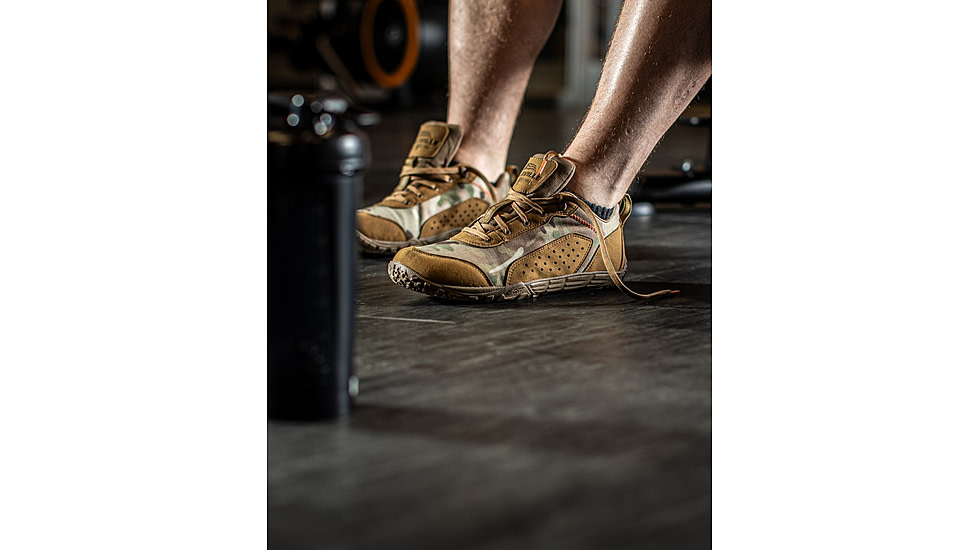 Belleville Low-Cut Mini-Mil Barefoot Activity Shoes - Mens, Coyote Multicam Arid, 7.5 US/Wide, MM004 075W