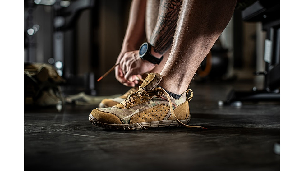 Belleville Low-Cut Mini-Mil Barefoot Activity Shoes - Mens, Coyote Multicam Arid, 7.5 US/Wide, MM004 075W