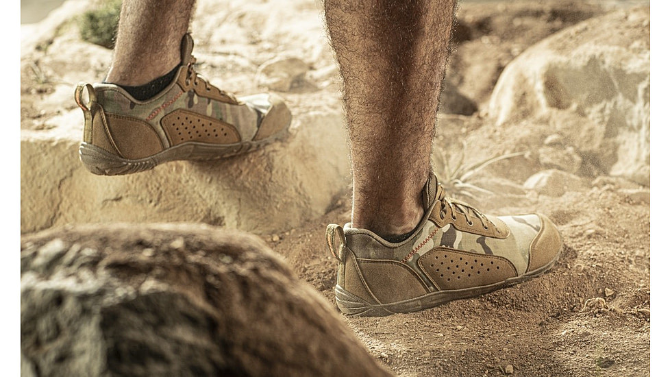 Belleville Low-Cut Mini-Mil Barefoot Activity Shoes - Mens, Coyote Multicam Arid, 7.5 US/Wide, MM004 075W