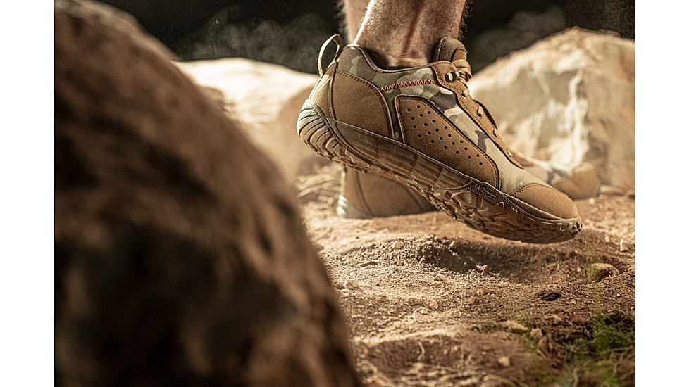 Belleville Low-Cut Mini-Mil Barefoot Activity Shoes - Mens, Coyote Multicam Arid, 7.5 US/Wide, MM004 075W