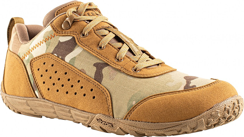 Belleville Low-Cut Mini-Mil Barefoot Activity Shoes - Mens, Coyote Multicam Arid, 7.5 US/Wide, MM004 075W