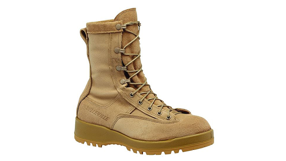 Belleville Mens Waterproof Flight &amp; Combat Boot, Tan, 15, Narrow 790V 150N