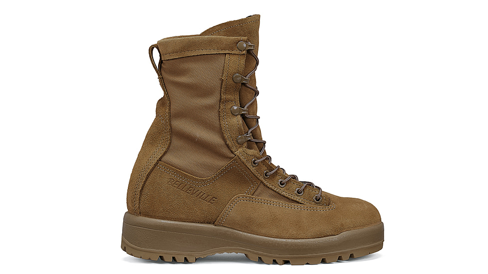 Belleville Waterproof Steel Toe Flight &amp; Combat Boot - Mens, Coyote, 13.5, Regular, C790ST 135R