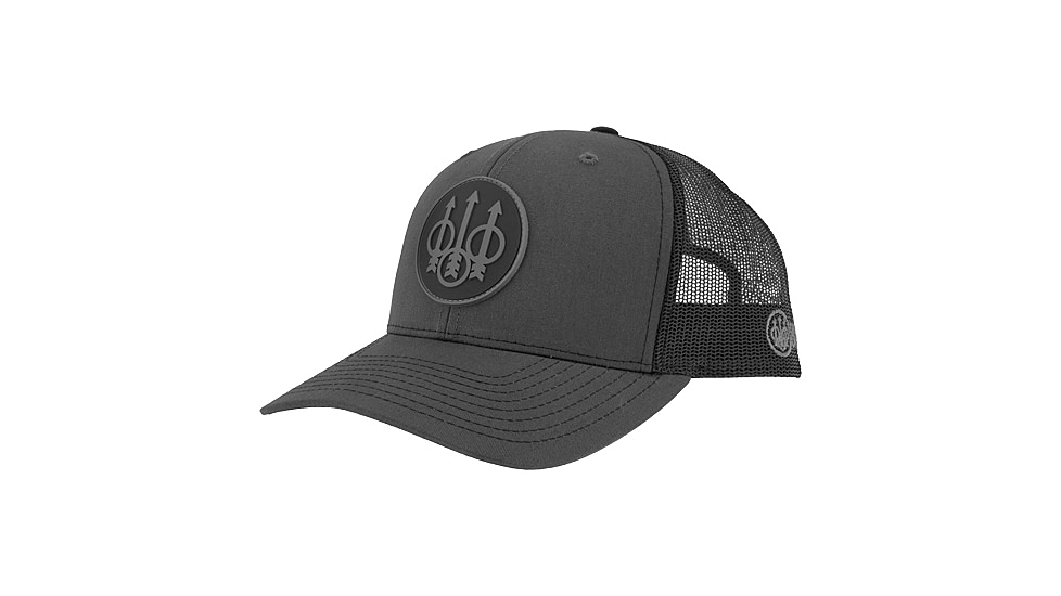 Beretta JS Trucker Hat - Men's, Charcoal And Black, One Size, BC017T16750957