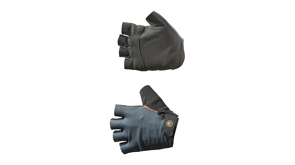 Beretta Fingerless Gloves, Black and Grey, Large GL321T15840903L
