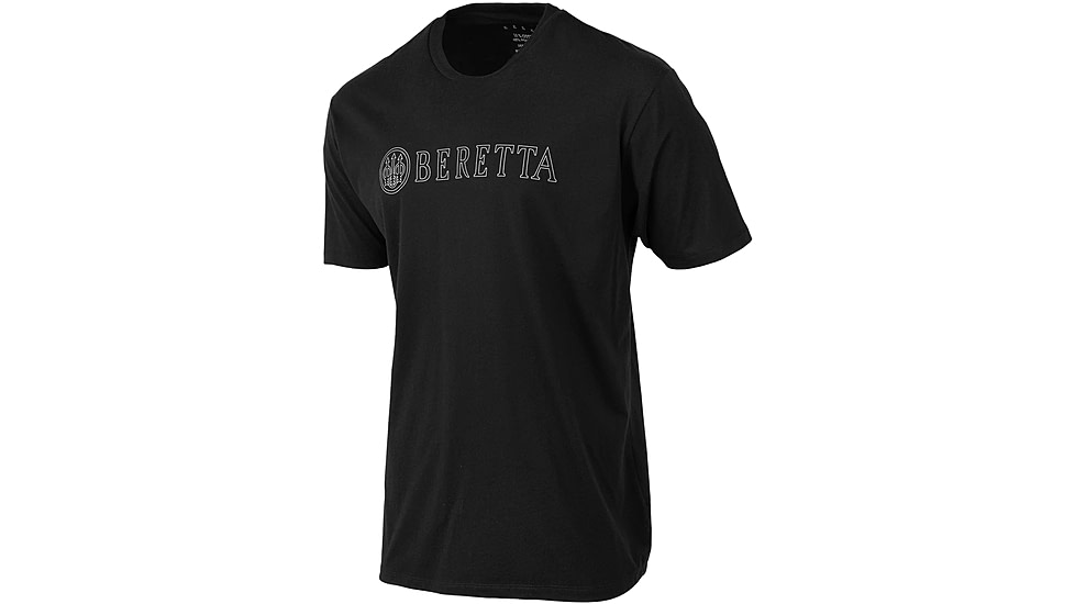 Beretta Hardlines T-Shirt - Mens, Short Sleeve, Black, Large, TS219T18900999L