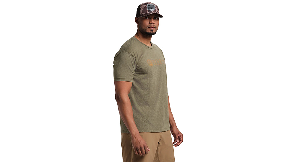Beretta Hardlines T-Shirt - Mens, Short Sleeve, Heather Mil Green, Small, TS219T189007AUS