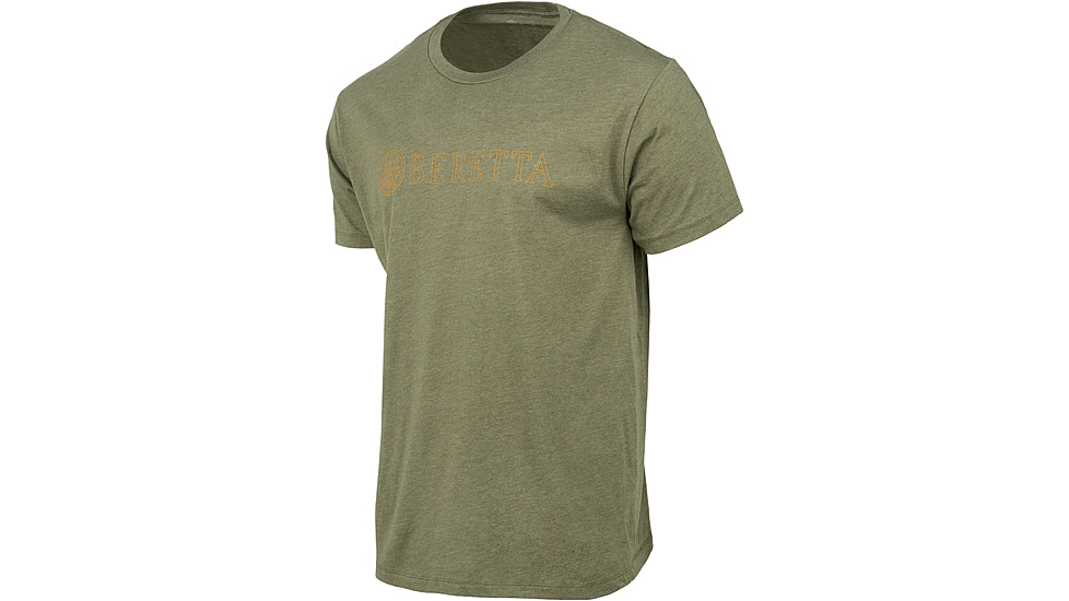 Beretta Hardlines T-Shirt - Mens, Short Sleeve, Heather Mil Green, Small, TS219T189007AUS