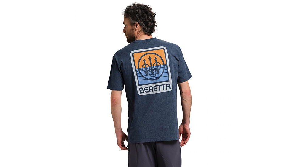 Beretta HorizonT-Shirt - Mens, Short Sleeve, Navy Heather, 3XL, TS224T1890051YXXXL