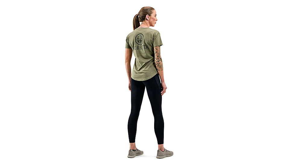 Beretta Ranger T-Shirt - Women's, Heather Mil Green, Large, TS109T189007AUL