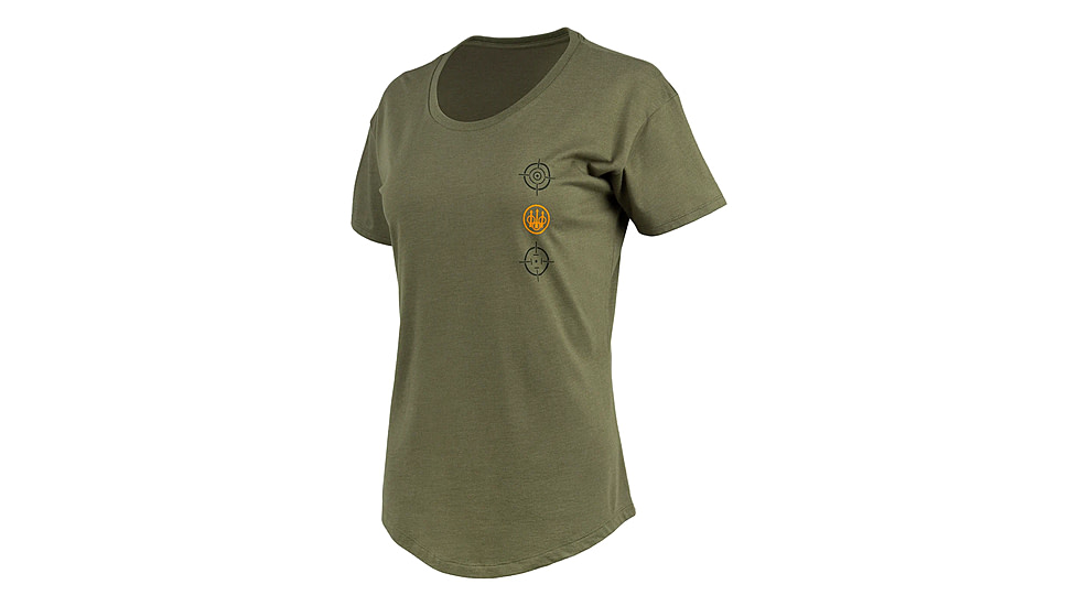 Beretta Ranger T-Shirt - Womens, Heather Mil Green, Large, TS109T189007AUL