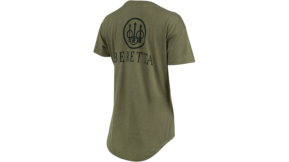 Beretta Ranger T-Shirt - Womens, Heather Mil Green, Large, TS109T189007AUL