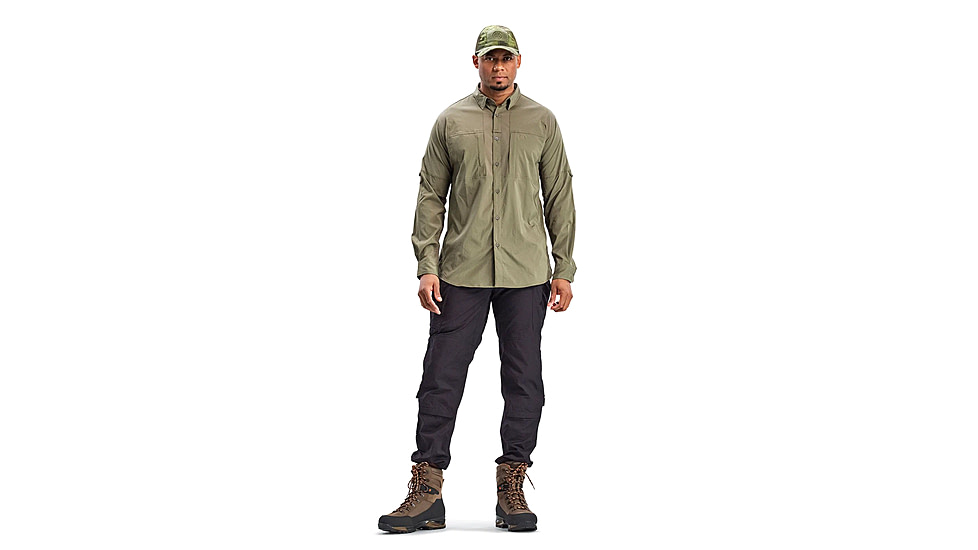 Beretta TKAD Flex Shirt - Mens, Long Sleeve, Stone, 2XL, LU931T23340707XXL