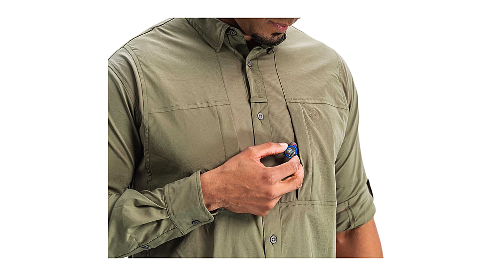 Beretta TKAD Flex Shirt - Mens, Long Sleeve, Stone, 2XL, LU931T23340707XXL